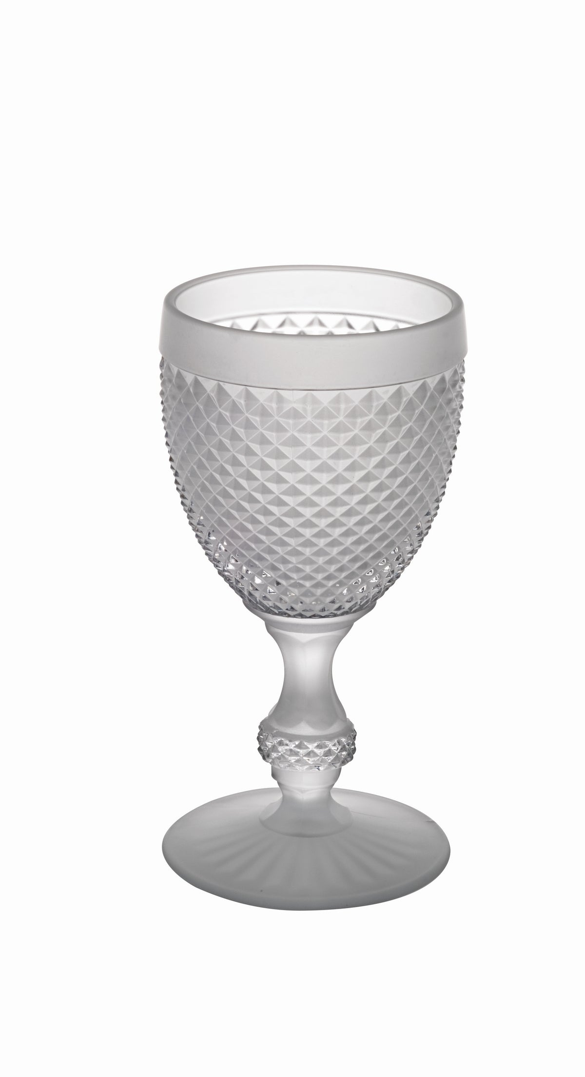 Bicos Bicolor - Frosted White Goblet, set of 4 (49001708)