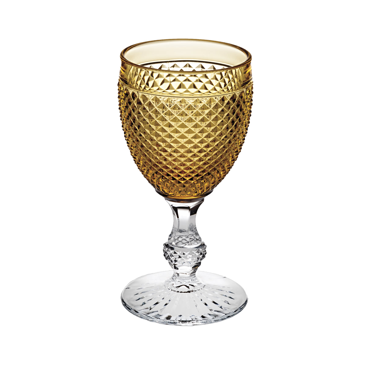 Bicos Bicolor - Goblet With Amber Top, set of 4 (49002304)