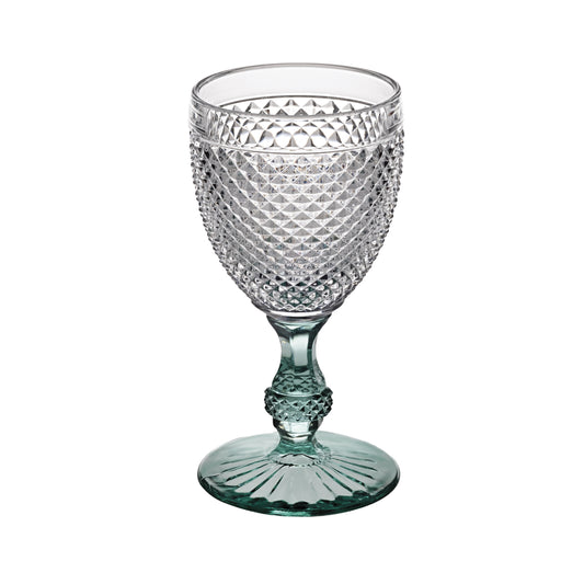 Bicos Bicolor - Goblet With Mint Green Stem, set of 4 (49002347)