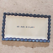 Custom Hand-painted Scalloped Tray