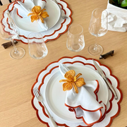 The Wave Terracotta Napkins (Set of 2)