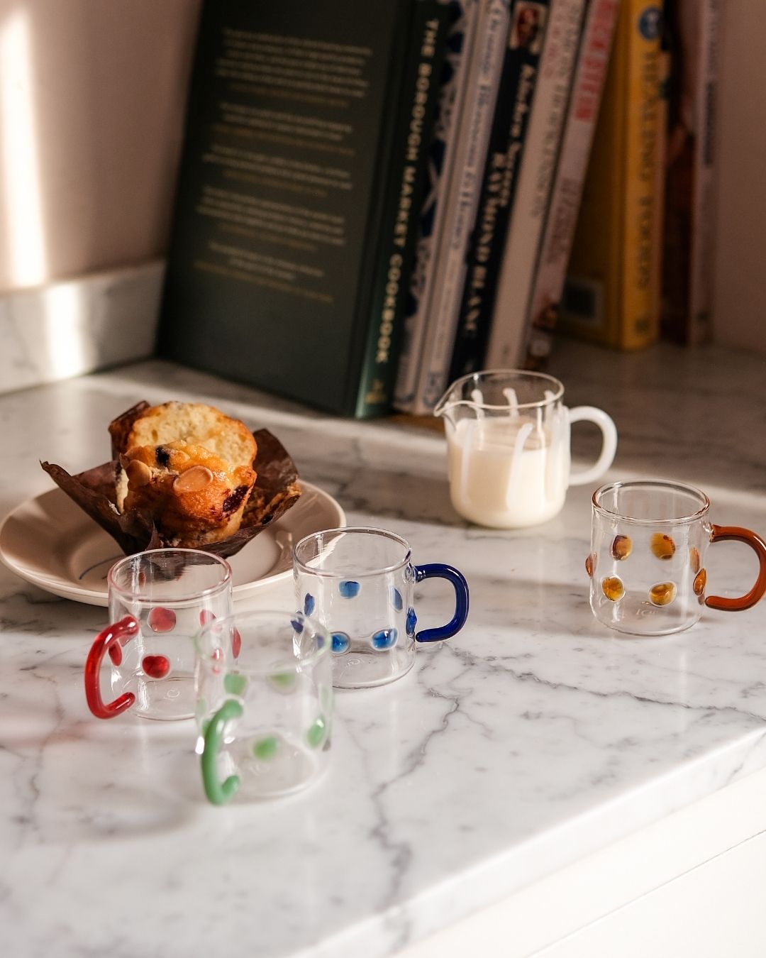 4oz Handblown Glass Espresso Cup - Blue by Issy Granger
