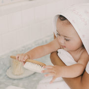 Ditsy Floral Baby Hooded Towel - Pink