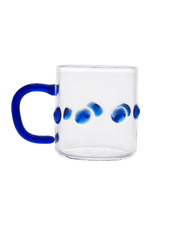 4oz Handblown Glass Espresso Cup - Blue by Issy Granger