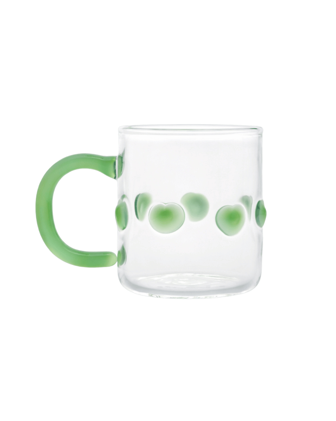 4oz Handblown Glass Espresso Cup - Green by Issy Granger