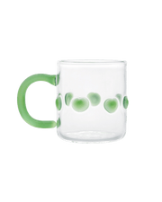 4oz Handblown Glass Espresso Cup - Green by Issy Granger