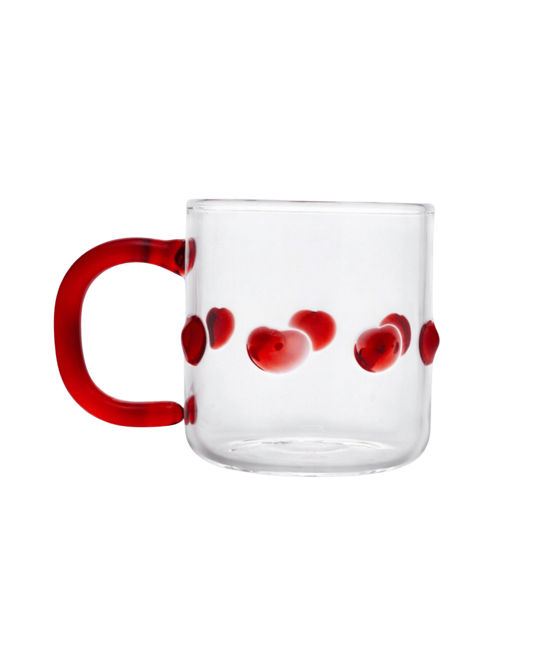 4oz Handblown Glass Espresso Cup - Red by Issy Granger