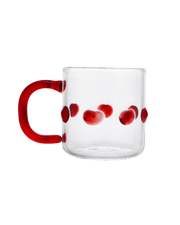4oz Handblown Glass Espresso Cup - Red by Issy Granger