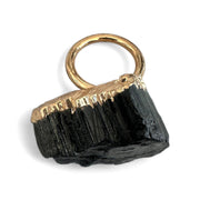 Black Tourmaline Napkin Rings (Set of 2)