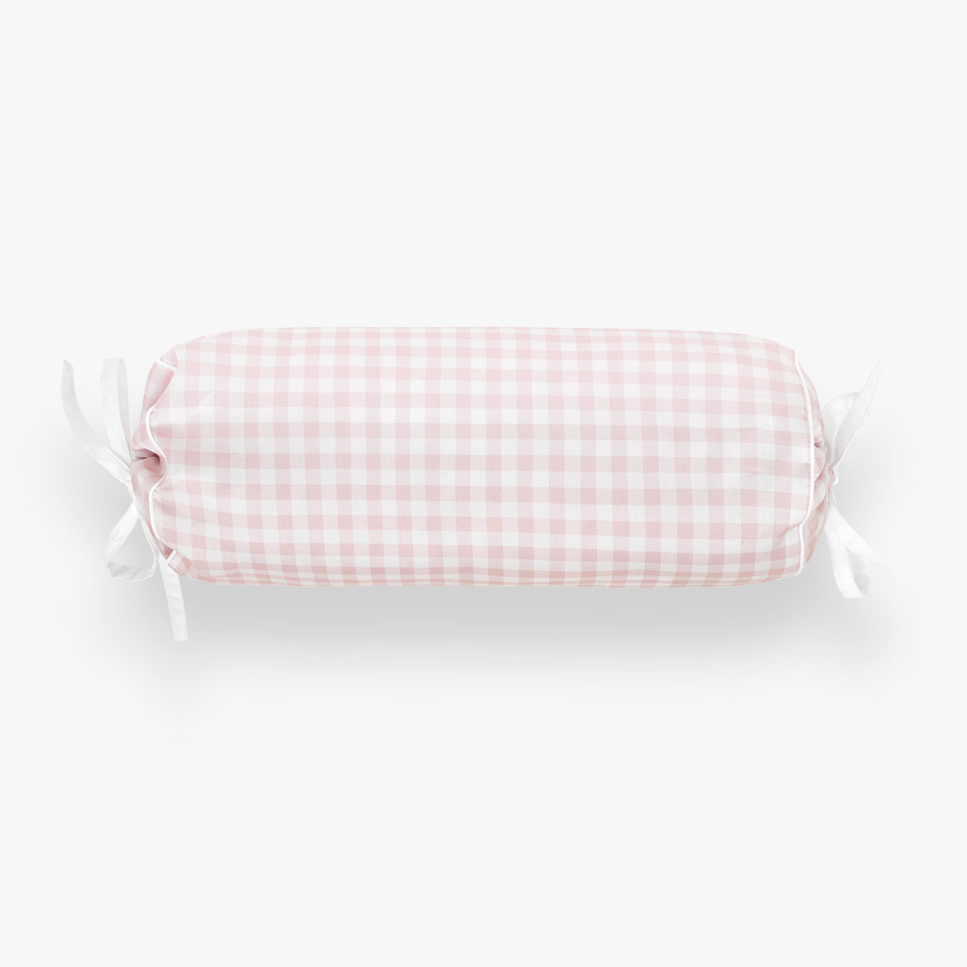 Picnic Gingham Bolster Pillow - Pink
