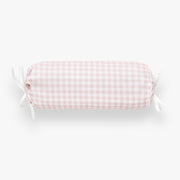 Picnic Gingham Bolster Pillow - Pink