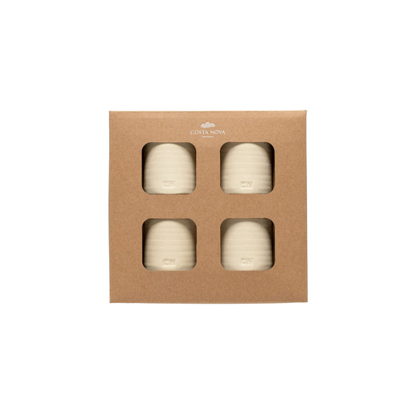 Set 4 Round Ceramic Napkin Rings Napkin Ring