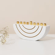 Creative Chanukah Menorah Made of Real Concrete with a Clean Design - GLAM Series