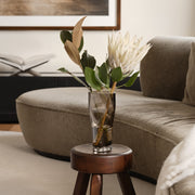 Squeeze Smokey Brown Vase Small