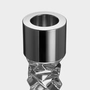 Carat Candlestick Silver Small - Set of 2