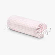 Picnic Gingham Bolster Pillow - Pink