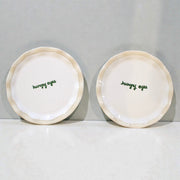 “hungry eyes” Ruffled Dessert Plates
