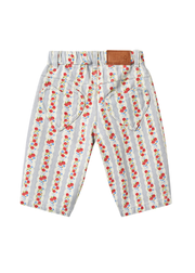 Aria Denim Jeans in Floral Blue Air Rose