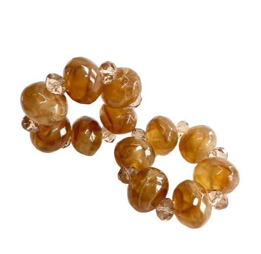 Amber Napkin Rings (Set of 2)