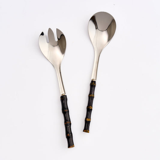 Bamboo Salad Servers (Dark - Set of 2)