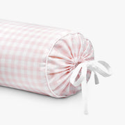 Picnic Gingham Bolster Pillow - Pink