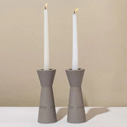 Modern Concrete Sabbath Candle Holders – Aura Series