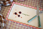 Hand-painted “cowboy lover” Scalloped Tray