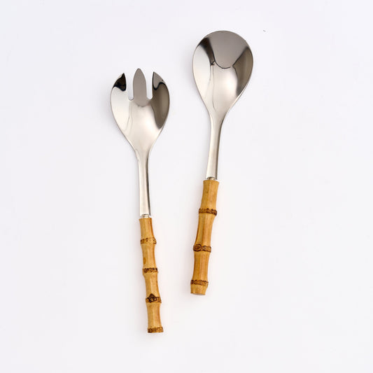 Bamboo Salad Servers (Light - Set of 2)