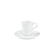 Eventail Espresso Cup and Saucer, Set of 4