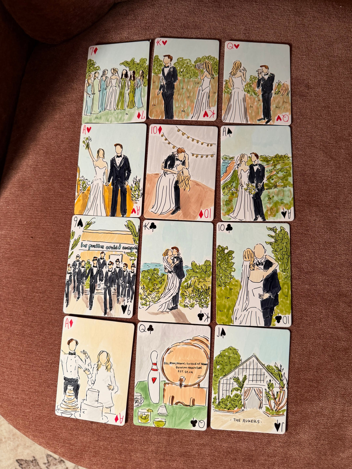 12 CUSTOM PLAYING CARDS