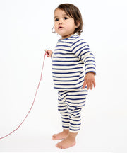 Andy Baby Legging, Navy Stripe