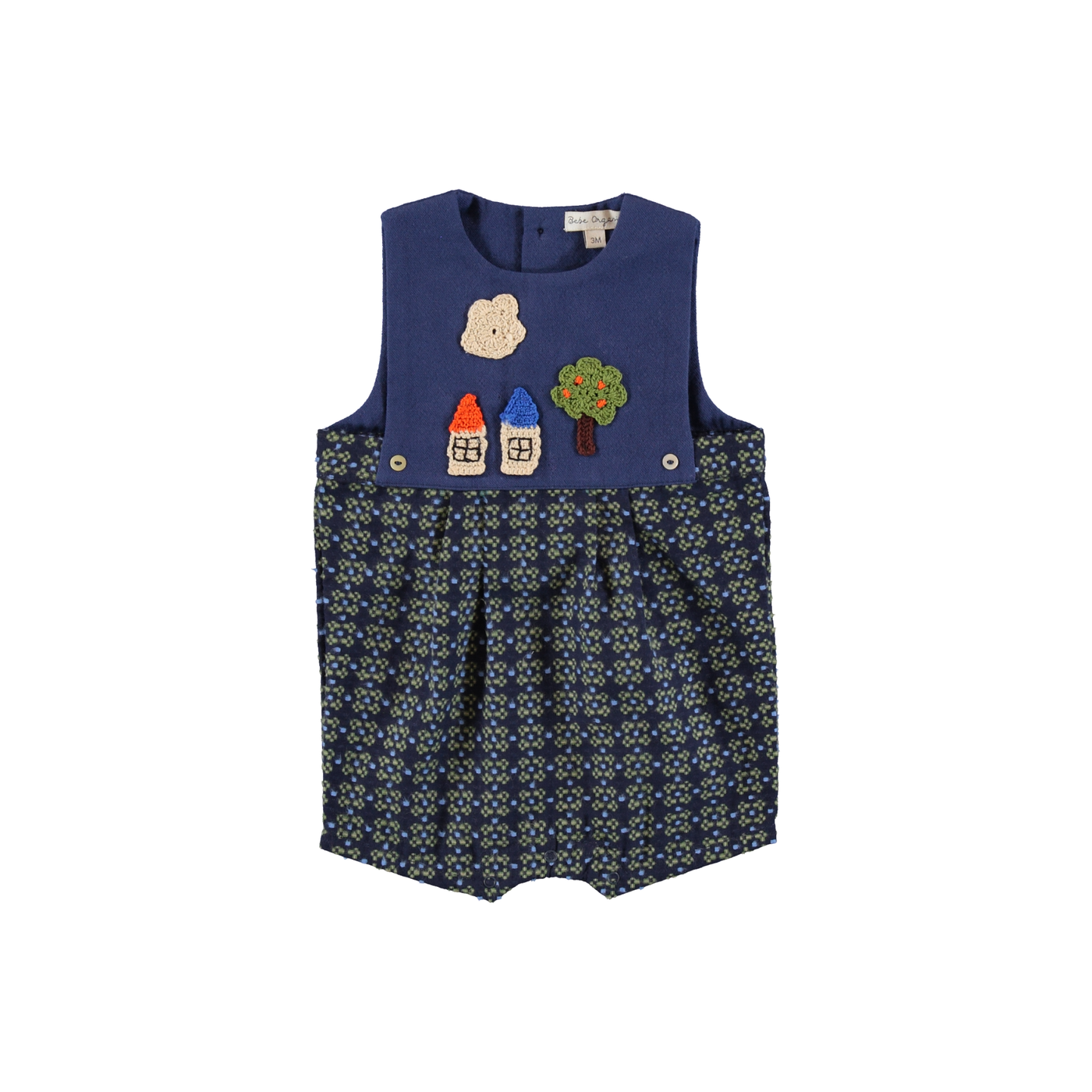 Anton Romper in Midnight Jacquard