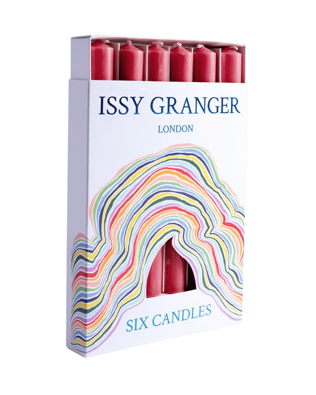 Aster Red Dinner Candles