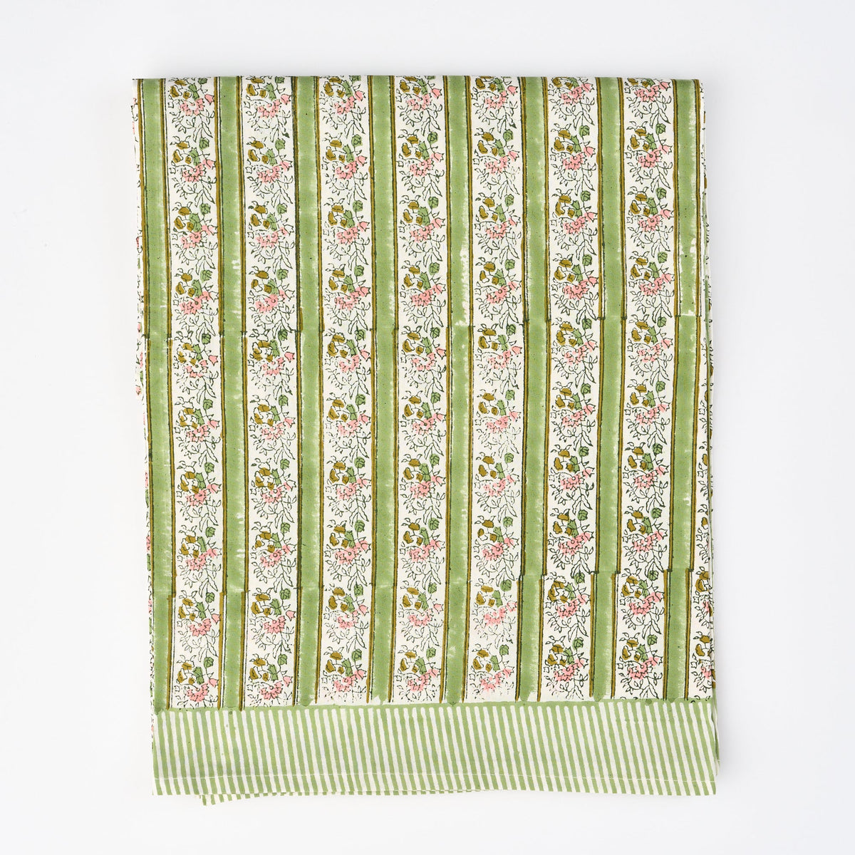 Voi Collective x Domenica Marland Pink and Green Floral Tablecloth