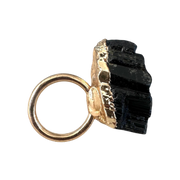 Black Tourmaline Napkin Rings (Set of 2)