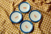 "caviar bumps" Tiny Plates/Collection of Four
