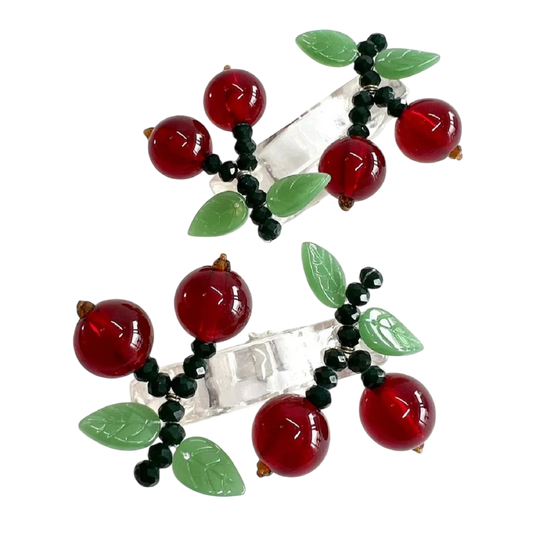 The Cherry Napkin Rings (Set of 2)