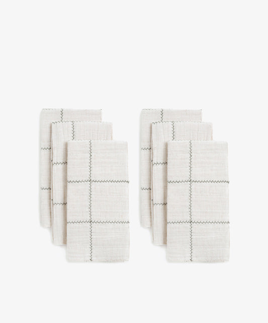 Filial Check Napkin, Set of 6