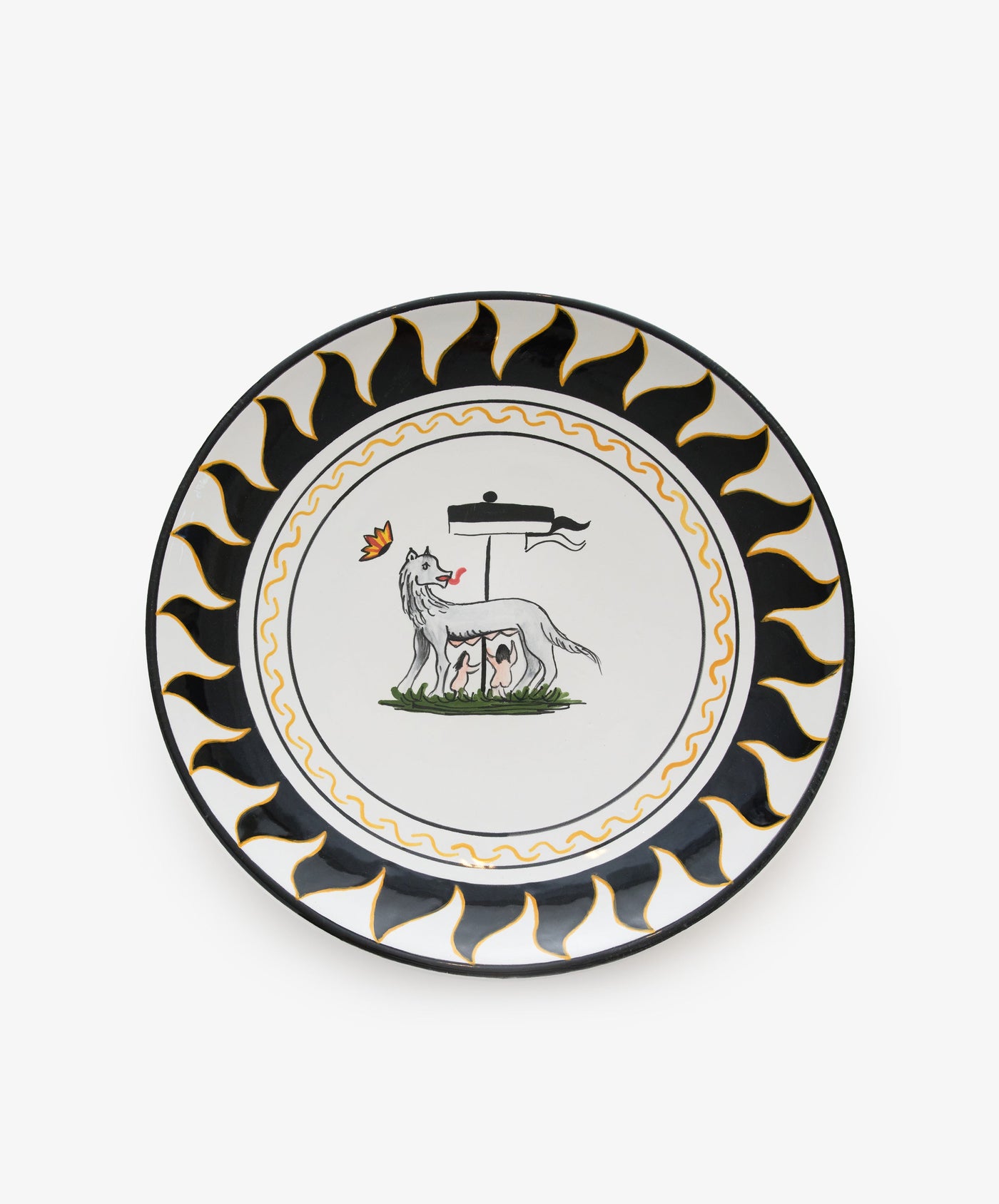 Palio Round Serving Platter, The She Wolf