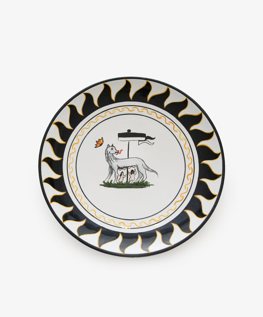 Palio Round Serving Platter, The She Wolf