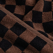 Baby Toweling in Tabac & Noir