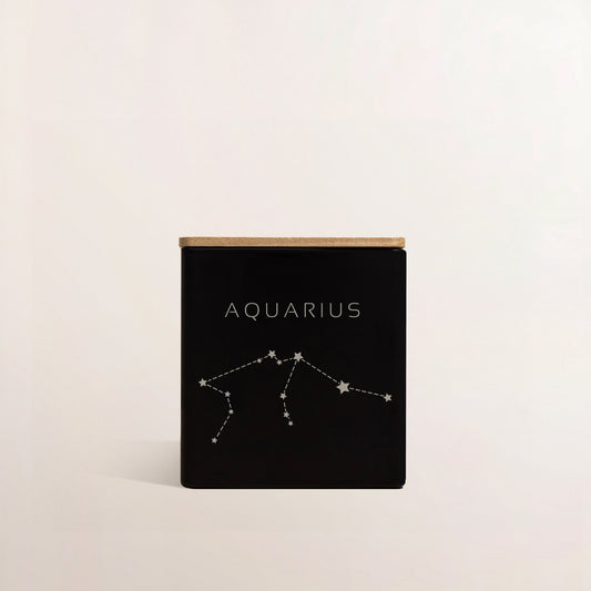 Aquarius Zodiac Candle