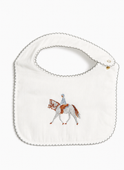 Baby Classic Bib - Embroidered Horse
