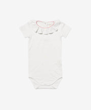 Belle Ruffle One-piece, Rose Piping