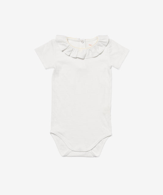 Belle Ruffle One-piece, Vanilla Piping