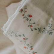 Botanical Berries Swaddle - Ivory