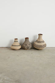 Patterned Binga Nongo Gourd Woven Basket