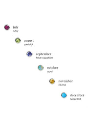 Classique Birthstone Paperclip Necklace