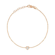 Birthstone Heart Bracelet