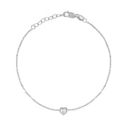 Birthstone Heart Bracelet